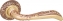Ручка дверная на круглой розетке Fuaro Bohemia Sm Rb-10 Золото французское