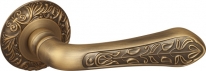 Ручка дверная на круглой розетке Fuaro Monarch Sm Ab-7 Бронза матовая