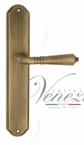 Ручка дверная на планке проходная Venezia Vignole PL02 матовая бронза