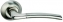 Ручка дверная на круглой розетке Bussare Fino A-13-10, Хром/Хром матовый