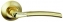 Ручка дверная на круглой розетке Bussare Fino A-13-10, Золото/Золото матовое