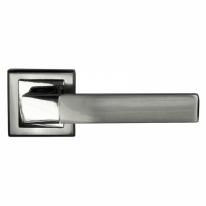 Ручка дверная на квадратной розетке Bussare Stricto A-67-30, Хром/Хром матовый