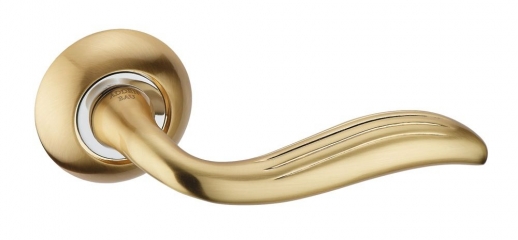 Ручка дверная на круглой розетке Adden Bau Absolut Tail A119, Золото