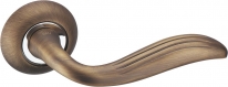 Ручка дверная на круглой розетке Adden Bau Absolut Tail A119, Бронза