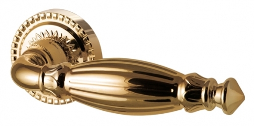 Ручка дверная на круглой розетке Armadillo Bella Cl2-Gold-24 Золото 24К