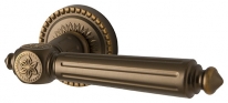 Ручка дверная на круглой розетке Armadillo Matador Cl4-Bb-17 Коричневая Бронза