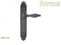 Ручка дверная на планке пустышка Forme Gp900 Siracusa Pass Серебро античное