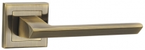 Ручка дверная на квадратной розетке Punto Blade Ql Abg-6 Зеленая Бронза