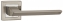 Ручка дверная на квадратной розетке Punto Blade Ql Sn/Cp-3 Матовый Никель/Хром