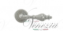 Ручка дверная на круглой розетке Venezia Gifestion D3 Хром полированный