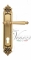 Ручка дверная на планке под цилиндр Venezia Pellestrina CYL PL96 французское золото + коричневый