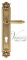 Ручка дверная на планке с фиксатором Venezia Castello CYL PL97 французское золото + коричневый