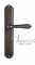 Ручка дверная на планке проходная Venezia Vignole PL02 античное серебро