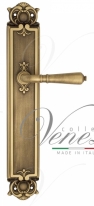 Ручка дверная на планке проходная Venezia Vignole PL97 матовая бронза