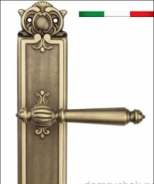Ручка дверная на планке проходная Venezia Pellestrina PL97 античная бронза
