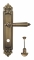 Ручка дверная на планке с фиксатором Venezia Castello WC-2 PL96 матовая бронза