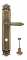 Ручка дверная на планке с фиксатором Venezia Castello WC-2 PL97 матовая бронза