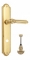 Ручка дверная на планке с фиксатором Venezia Castello WC-2 PL98 полированная латунь
