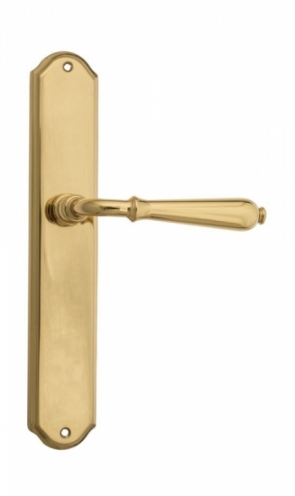 Ручка дверная на планке проходная Venezia Classic PL02 полированная латунь