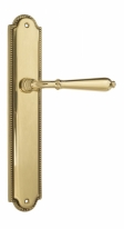 Ручка дверная на планке проходная Venezia Classic PL98 полированная латунь