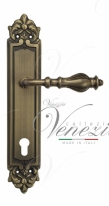 Ручка дверная на планке под цилиндр Venezia Gifestion CYL PL96 матовая бронза
