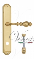 Ручка дверная на планке с фиксатором Venezia Gifestion WC-1 PL02 полированная латунь