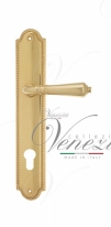 Ручка дверная на планке под цилиндр Venezia Vignole CYL PL98 полированная латунь