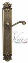 Ручка дверная на планке проходная Venezia Vivaldi PL97 матовая бронза