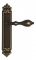 Ручка дверная на планке проходная Venezia Anafesto PL96 темная бронза