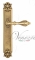 Ручка дверная на планке проходная Venezia Anafesto PL97 французское золото + коричневый