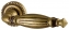 Ручка дверная на круглой розетке Armadillo Bella Cl2-Fg-10 Золото французское