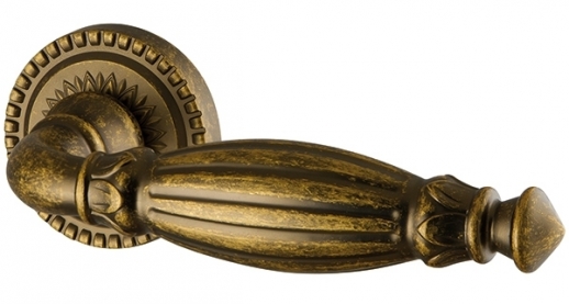 Ручка дверная на круглой розетке Armadillo Bella Cl2-Ob-13 Бронза античная