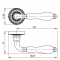 Ручка дверная на круглой розетке Armadillo Silvia Cl 1 As/Сrp-109 Серебро античное/Кракелюр