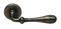 Ручка дверная на круглой розетке Morelli Luxury Mary, Античное железо