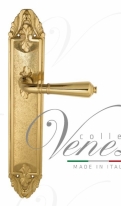 Ручка дверная на планке проходная Venezia Vignole PL90 полированная латунь