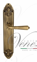 Ручка дверная на планке проходная Venezia Vignole PL90 матовая бронза