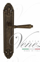 Ручка дверная на планке проходная Venezia Classic PL90 античная бронза