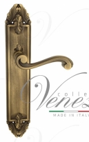 Ручка дверная на планке проходная Venezia Vivaldi PL90 матовая бронза