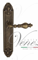 Ручка дверная на планке проходная Venezia Gifestion PL90 античная бронза