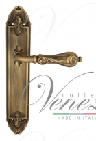 Ручка дверная на планке проходная Venezia Monte Cristo PL90 матовая бронза