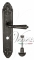 Ручка дверная на планке с фиксатором Venezia Vignole WC-2 PL90 античное серебро
