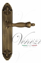 Ручка дверная на планке проходная Venezia Olimpo PL90 матовая бронза