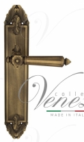 Ручка дверная на планке проходная Venezia Castello PL90 матовая бронза