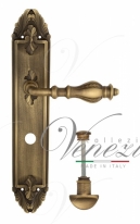 Ручка дверная на планке с фиксатором Venezia Gifestion WC-2 PL90 матовая бронза