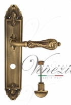 Ручка дверная на планке с фиксатором Venezia Monte Cristo WC-2 PL90 матовая бронза