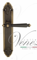 Ручка дверная на планке проходная Venezia Pellestrina PL90 темная бронза