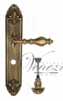 Ручка дверная на планке с фиксатором Venezia Gifestion WC-4 PL90 матовая бронза