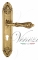 Ручка дверная на планке под цилиндр Venezia Monte Cristo CYL PL90 французское золото + коричневый