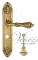 Ручка дверная на планке с фиксатором Venezia Monte Cristo WC-2 PL90 французское золото + коричневый