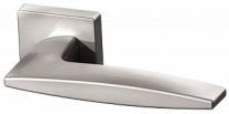 Ручка дверная на квадратной розетке Armadillo Squid Usq9 Sn-3 Никель матовый